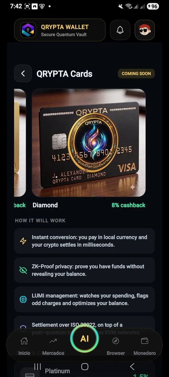 QRYPTA Card Diamond